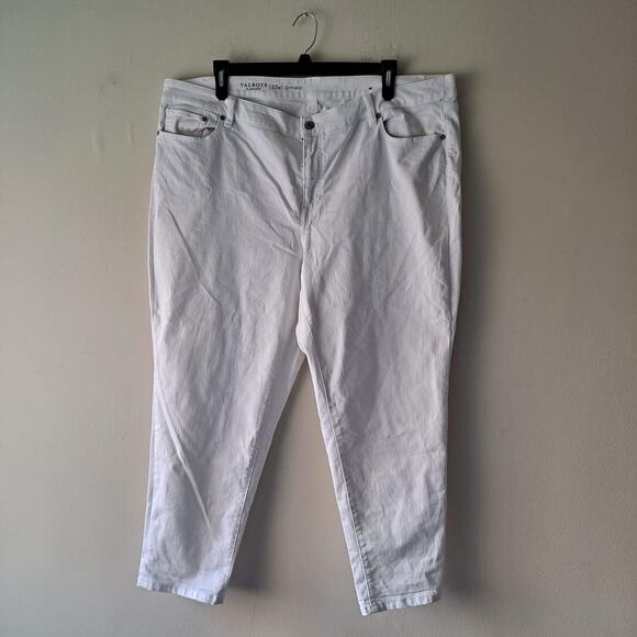 Talbots Women's White Flawless Girlfriend Ankle Jeans - Size 22W - Picture 5 of 10